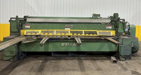 1/2" x 12' Wysong #1250, mechanical power squaring shear, front operated manual back gauge, squaring arm, 20 - Image 8