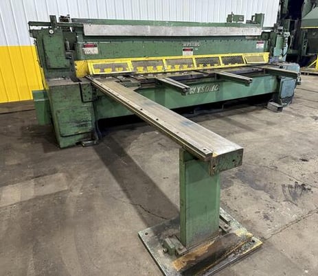 1/2" x 12' Wysong #1250, mechanical power squaring shear, front operated manual back gauge, squaring arm, 20 - Image 10