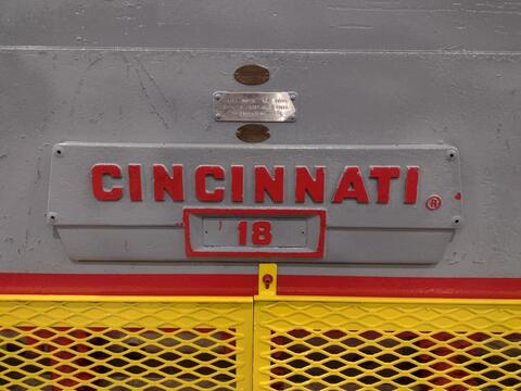 1/4" x 12' Cincinnati #1812, mechanical power shear, 13 holddowns, 36" front operated power back gauge, 60 - Image 4