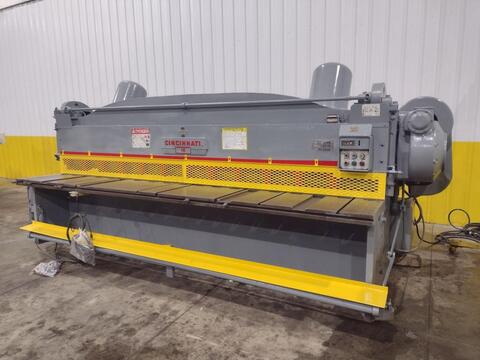 1/4" x 12' Cincinnati #1812, mechanical power shear, 13 holddowns, 36" front operated power back gauge, 60 - Image 7