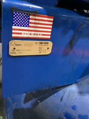35.9 cfm, 175 psi, Qunicy #QT-10-BMQT10VT-386625, air compressor - Image 3