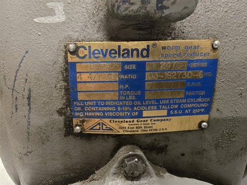 Cleveland #50AF, gear reducer, fan cooled, 4 4.00/7:1 ratio - Image 2