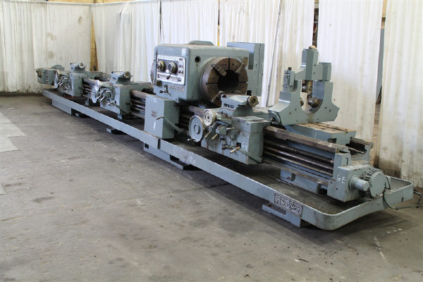 25" x 240"/8' Lodge & Shipley #RXE2516, dual side hollow spindle engine/boring lathe, 1962 - Image 1