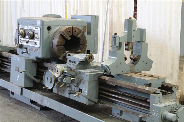 25" x 240"/8' Lodge & Shipley #RXE2516, dual side hollow spindle engine/boring lathe, 1962 - Image 3