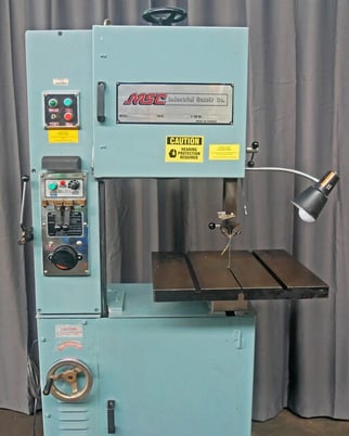 18" MSC #09514639, Vert Band Saw, w/ Blade Welder, 18" throat, 18" x 22" table, 220 V. - Image 4