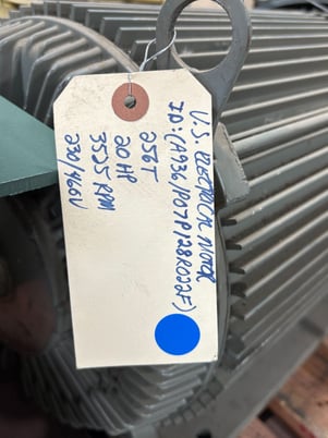 20 HP 3525 RPM U.S. Motors #Unimount-125, Frame 256T, 3Ph, A936/P07P128R022F - Image 3