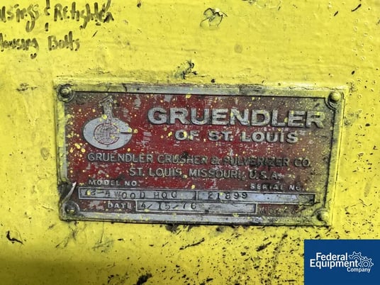 Gruendler Hog Hammer Mill #72-4, 39" x 74", 350 HP, 1180 RPM, 2300 V., 24" diameter rotor, updates 2014/2020 - Image 3