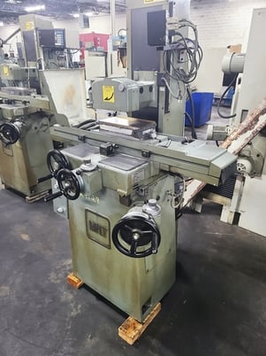 6" x 12" Mitsui #MSG-200MH, hand feed surface grinder, fine pole permanent magnetic chuck, 1 shot lube, Sony - Image 3