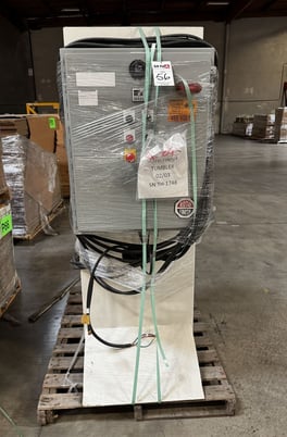 6 cu.ft. CLM Vibetech #VHTH-1748, tub type vibratory finisher, 5 HP - Image 6