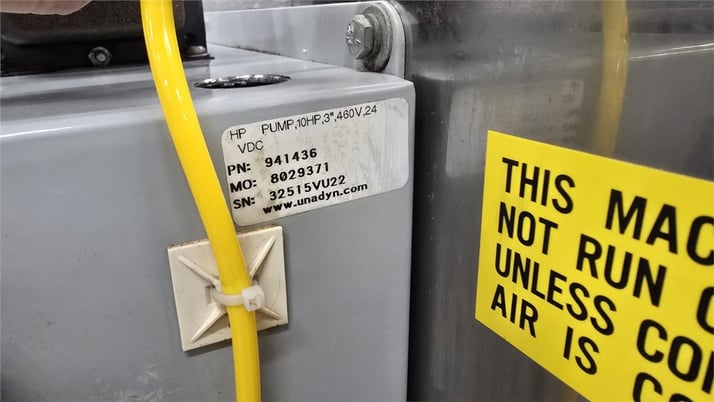 Una-Dyn #10HP-HP, PowerMax HP Pump, w/2" Hopper, 2" Inlet, 230 CFM, 10 HP, 460 V - Image 5