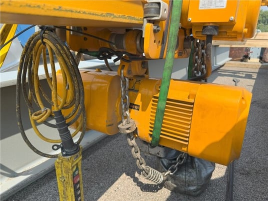 3 Ton, Top Running Bridge Crane, Freestanding, Motorized, 38' Runway, 20' width Bridge, 20' High, 20' Lift - Image 8