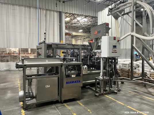 Mamata #PFS-250, Premade Pouch Machine, 55 PPM, Auger & Volumetric Fillers, 125-259mm width x 140-360mm H x - Image 1