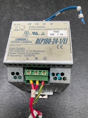 LAMBDA DLP180-24-1/EJ DIN Rail Power Supply 24VDC 7.5A USED - Image 1