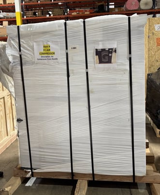 233 CFM, 104 psi, Atlas Copco #GA37-FF, Screw Compressor w/ Integrated Dryer, Tank & Parts, 50 HP - Image 1