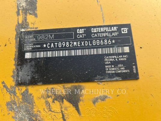 Cat 982M AOC, Wheel Loader, 16149 hours, S/N: XDL00686, 2020 - Image 3