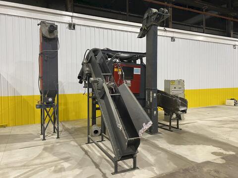 Rosler #JDBC-11/2, Continuous Barrell Blasting/Automatic Parts Deburring Machine, 13.75" diameter x 36" L - Image 6