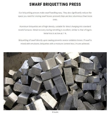 Hertwich Engineering #HE-300-30/A, Swarf Puck Briquetter Press Machine, 660-880 lbs. capacity, 300-400 - Image 3