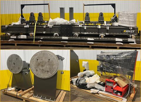 82" x 212" Amet #CWLS25-5400Z, Circumferential Welding Lathe, 31" Face diameter, 5500 lb. Part Capacity, 2015 - Image 2