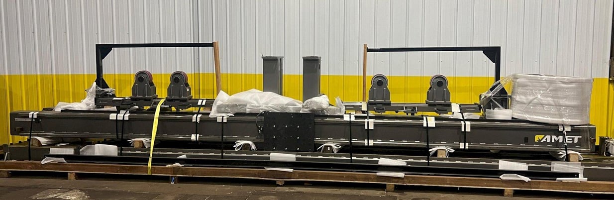 82" x 212" Amet #CWLS25-5400Z, Circumferential Welding Lathe, 31" Face diameter, 5500 lb. Part Capacity, 2015 - Image 10