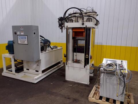 200 Ton, AMD, 4-Post Heavy Duty Hydraulic Press, 16" Shut H, 18.5" Between Housing, 15" x 18" Bed & Ram, 75 - Image 1