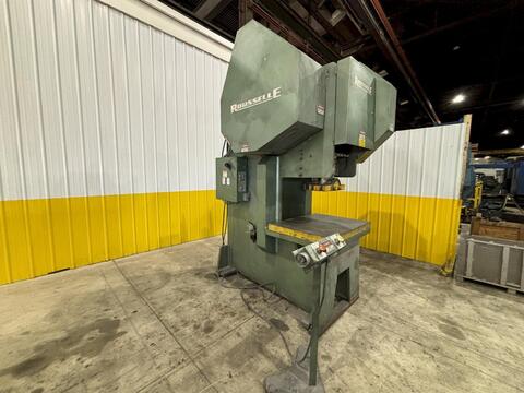 120 Ton, Rousselle #G1-120, OBI Stamping Press, 3" Stroke, 4" Adjustment, 18" Shut H, 45 SPM, 13" x 18.5" - Image 9