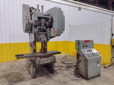 60 Ton, Bliss #C-60, OBI Stamping Punch Press, 8" Stroke, 3" Slide Adjustment, 13.5" Shut H, 31.5" x 22" Bed - Image 1