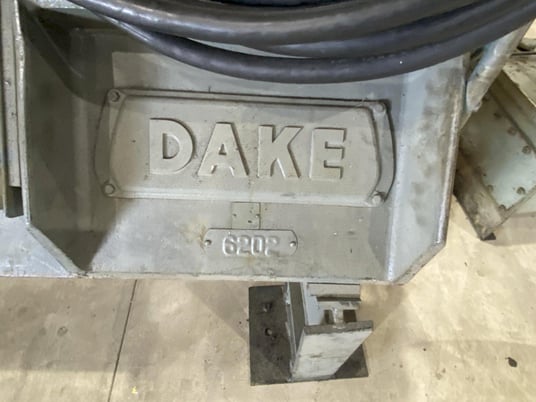 150 Ton, Dake, Horizontal Inclined Hydraulic Wheel Press, 8" Ram diameter, 48" Between Posts, 14' L, 10 HP - Image 3
