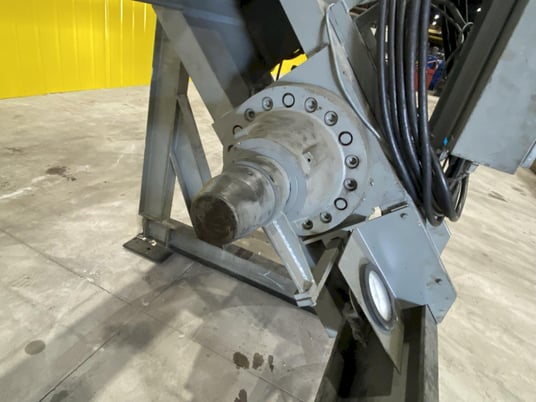 150 Ton, Dake, Horizontal Inclined Hydraulic Wheel Press, 8" Ram diameter, 48" Between Posts, 14' L, 10 HP - Image 5