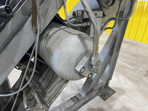 150 Ton, Dake, Horizontal Inclined Hydraulic Wheel Press, 8" Ram diameter, 48" Between Posts, 14' L, 10 HP - Image 8