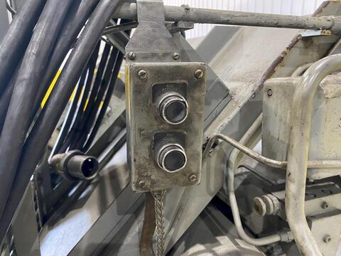 150 Ton, Dake, Horizontal Inclined Hydraulic Wheel Press, 8" Ram diameter, 48" Between Posts, 14' L, 10 HP - Image 9