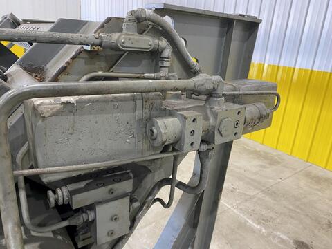 150 Ton, Dake, Horizontal Inclined Hydraulic Wheel Press, 8" Ram diameter, 48" Between Posts, 14' L, 10 HP - Image 10