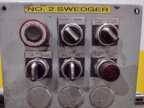 3" Aristo #A-680-HD, Reducer End Forming Machine, 50 Ton capacity, 7.75" width Tooling Pocket - Image 10