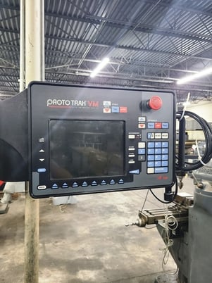 Southwestern Industries #Trak-DPM-V5, CNC vertical bed mill, ProtoTrak VM Control, 12" x50"table, 5 HP, power - Image 2