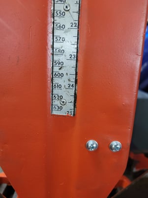 20" x 18" Marvel #81-11, vertical tilt frame saws, 10 HP, 1.25" x 169" blade, 60-400 FPM, 2003 - Image 3