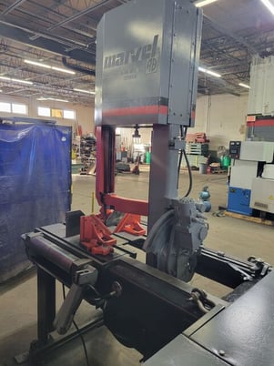 20" x 18" Marvel #81-11, vertical tilt frame saws, 10 HP, 1.25" x 169" blade, 60-400 FPM, 2003 - Image 6