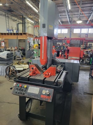 20" x 18" Marvel #81-11, vertical tilt frame saws, 10 HP, 1.25" x 169" blade, 60-400 FPM, 2003 - Image 8