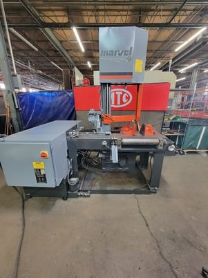 20" x 18" Marvel #81-11, vertical tilt frame saws, 10 HP, 1.25" x 169" blade, 60-400 FPM, 2003 - Image 9