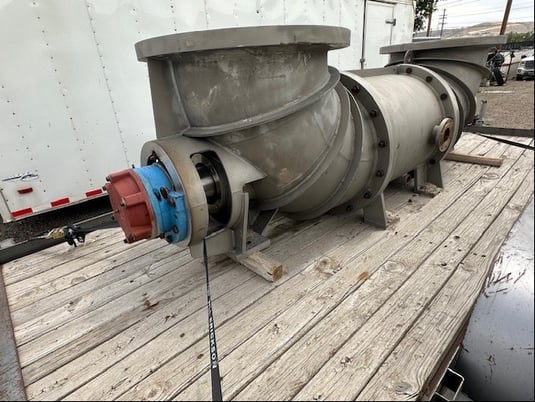 30" Morris #DEAF, Axial Flow Pump, 304 Stainless Steel, 4" flange, 4k-25 GPM, 30' head, 13.6 psi - Image 6