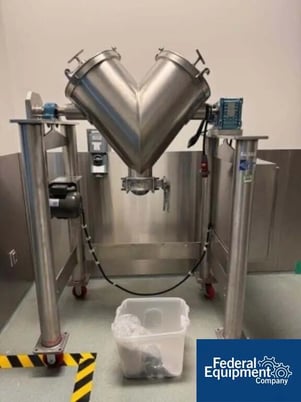 2 cu.ft. Keith Machinery, Twin Shell Blender, Stainless Steel - Image 1