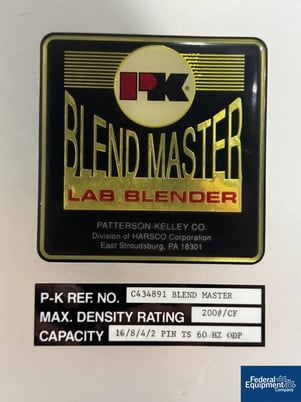 8 qt. Patterson #BlendMaster, Twin Shell Blender, Stainless Steel - Image 2