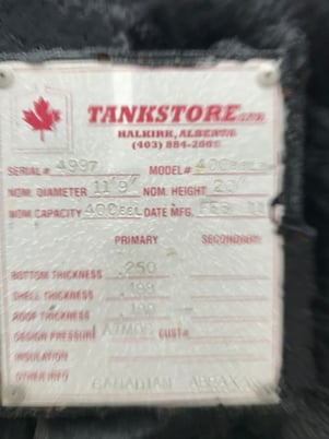 400 bbl Storage Tank, 2011 - Image 2