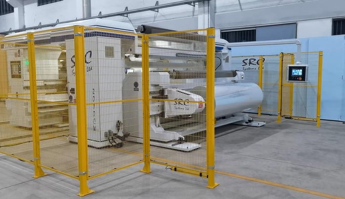 SRC Systems #2010CW, independent arm slitter rewinder, 72"-120" wide, Omron PLC, 2300 FPM, new - Image 2