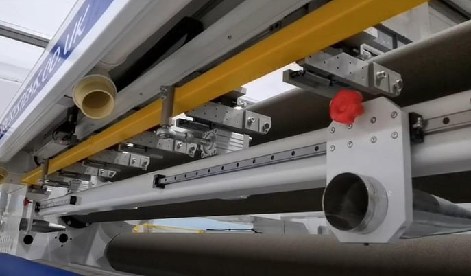 SRC Systems #2010CW, independent arm slitter rewinder, 72"-120" wide, Omron PLC, 2300 FPM, new - Image 8