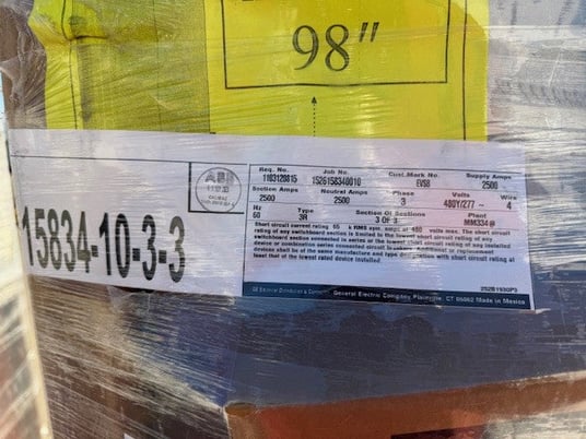 2500 Amp. ABB, Switchgear, 3-Section, 480/277 Volts, 2500A Main Breaker - Image 7