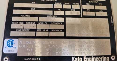 5000 KW Solar Gas Turbines #Taurus-60, Generator Packages, Low Hrs, Great Condition (3 Available) - Image 5