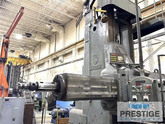 6.3" Skoda #WD160/200, ram type horizontal boring mill, Trionics Pro-Max 3-Axis digital read out, full - Image 2