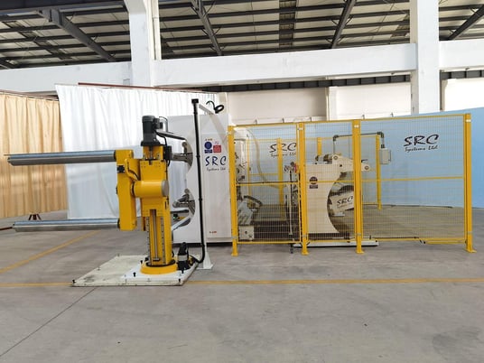 SRC Systems #810-LS, duplex slitter, 82" width, 32" rewind, dancer arm controlled tension at unwind - Image 5