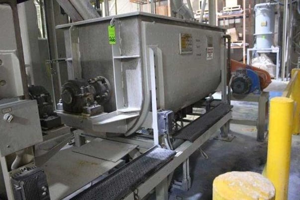 87 cu.ft. J.h. Day Mixing, double ribbon mixer, Stainless steel, 10 HP, center bottom discharge - Image 2