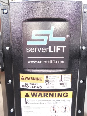 500 lb. Serverlift #SL500X, electric computer server lift - Image 9