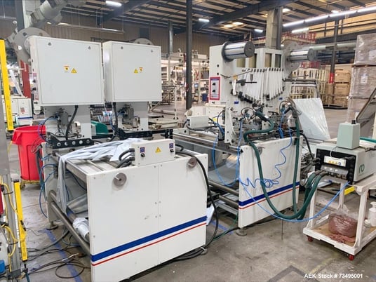 Mamata #VEGA-1200-A, Dual Draw Roll Bag Maker, twin lane, 250/150 CPM side/bottom, 480 VAC, 2014 - Image 5